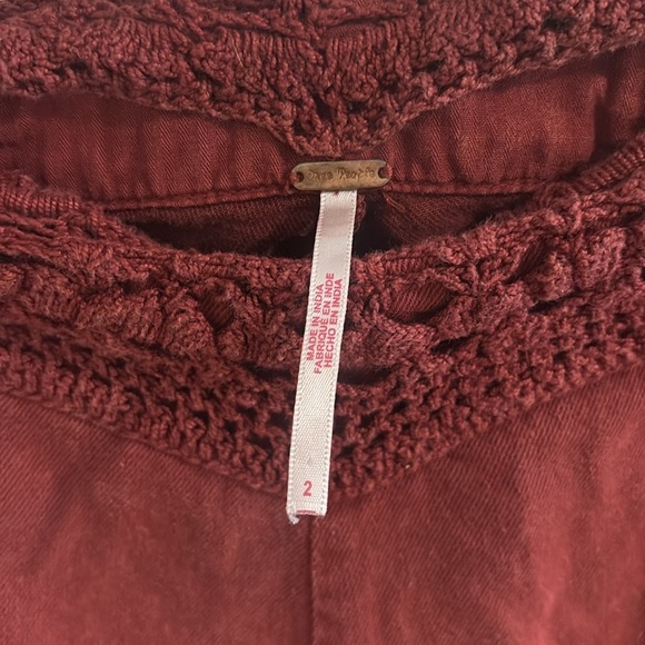 Free People Neptunes Net Crochet Flare Pants - Picture 3 of 4